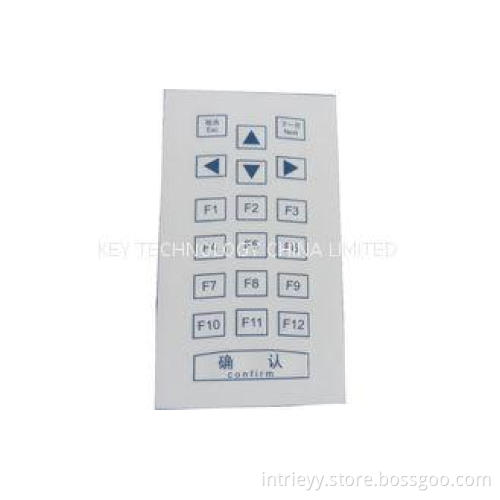 Mini Short Stroke Industrial Membrane keyboard with white c